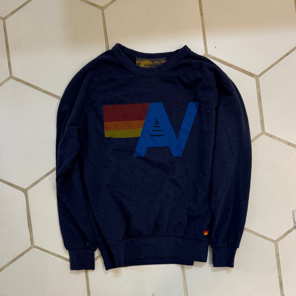 Women’s navy Aviator Nation sweatshirt